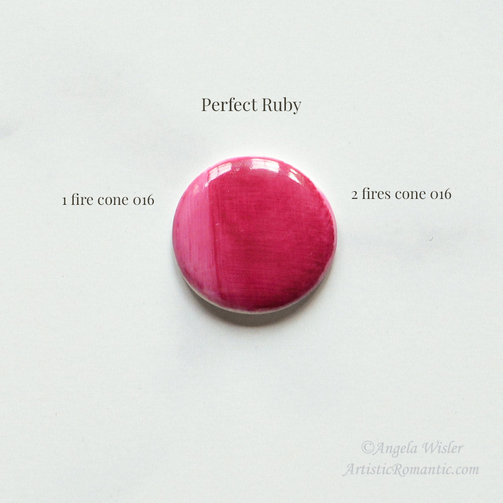 China Paint Perfect Ruby Pink Porcelain Overglaze Art Painting Powder