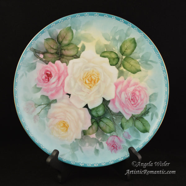 趣味・スポーツ・実用 Porcelain Painting A Passion for Roses Follow Along Painting Roses on Porcelain Monochromatic Blue