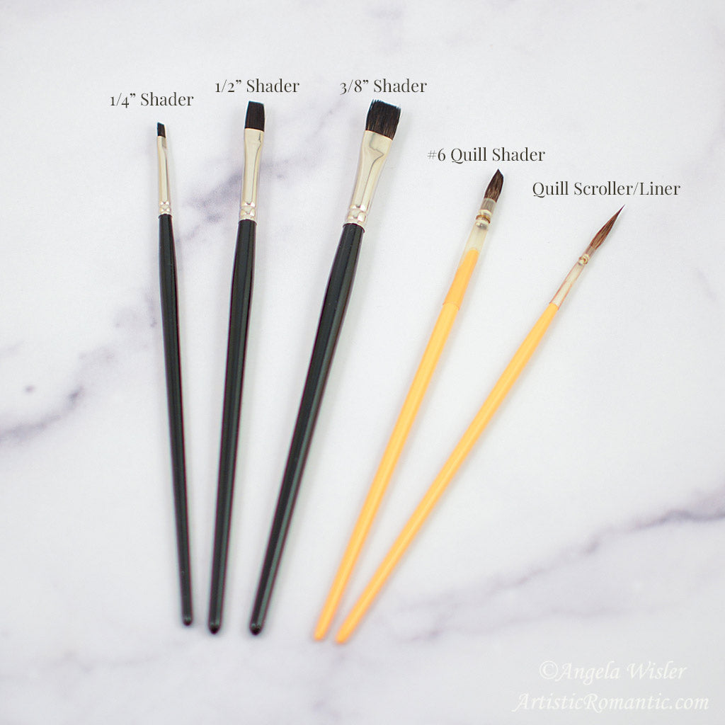 Tiny Paint Brushes Set Flat Artist Paint Brushes for Sale - China